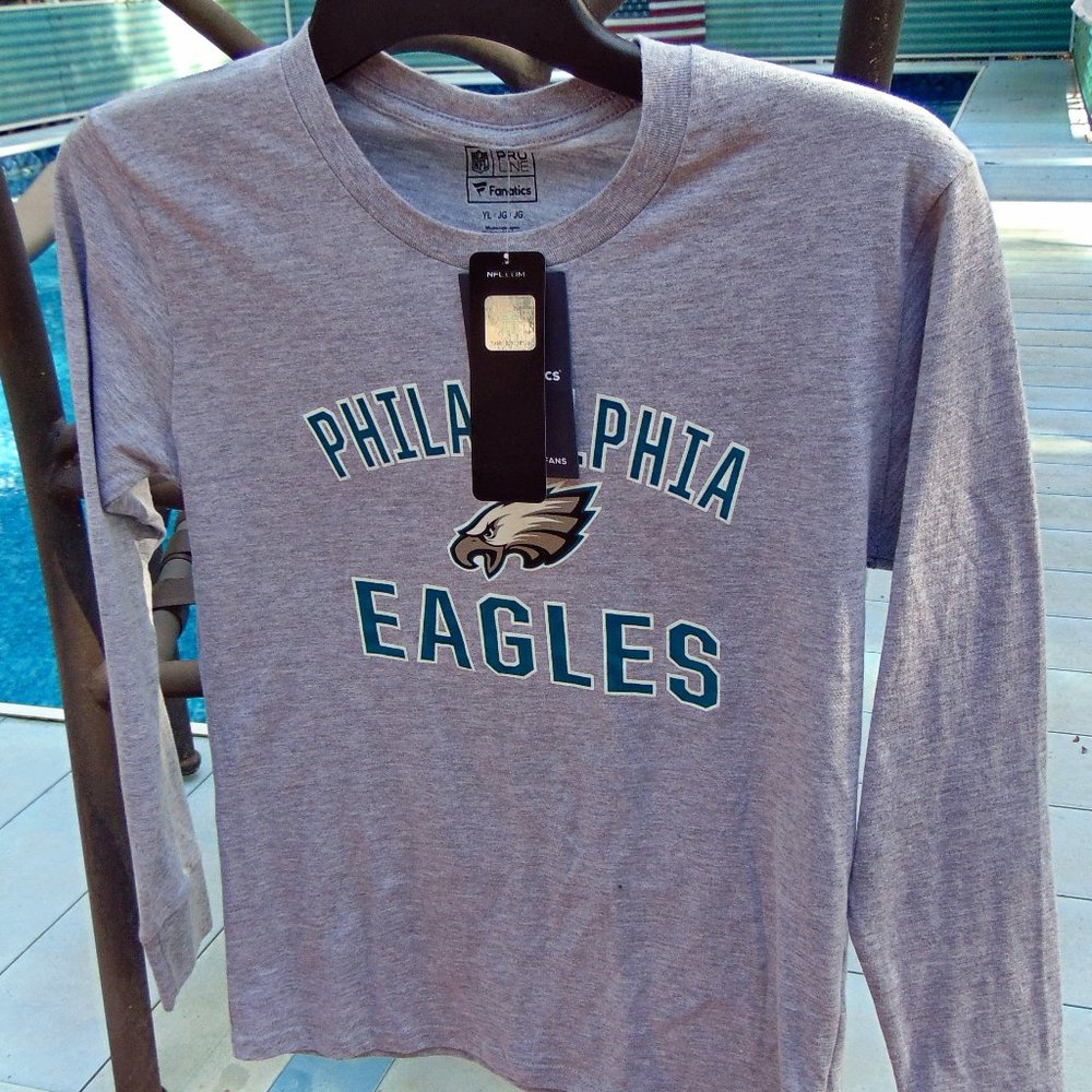 NFL ProLine Youths Sz L. PA. EAGLES LS T-Shirt